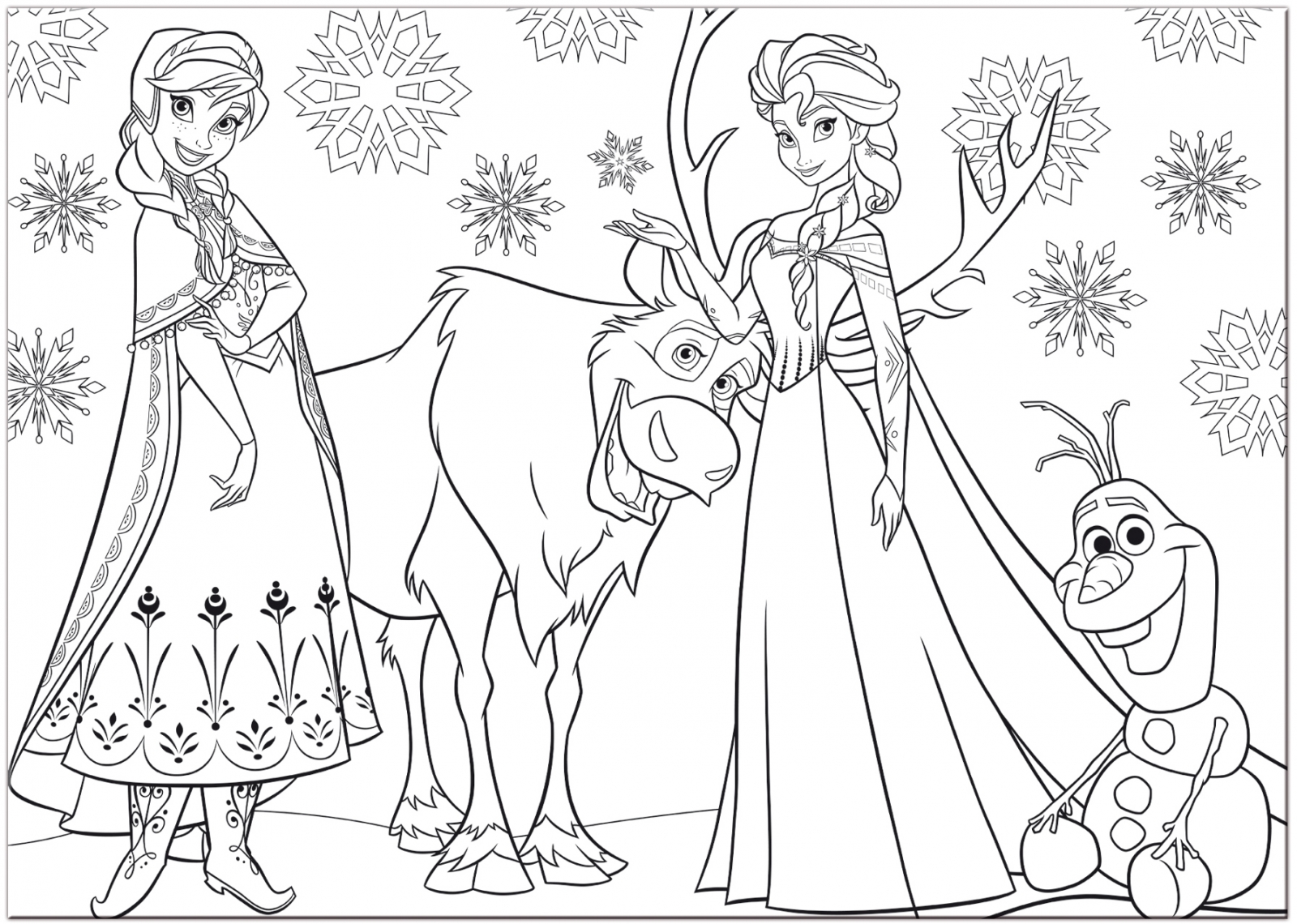 Puzzle, Lisciani, Frozen, Elsa and Anna, Double-sided puzzle 108 pieces