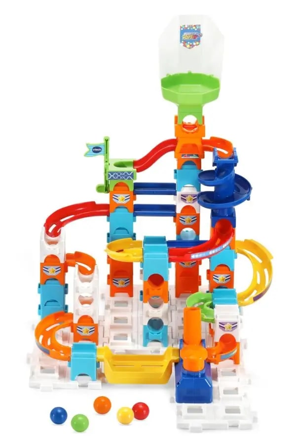 Color Track with Marble Balls, Spiral City, 62 Piece Play Set