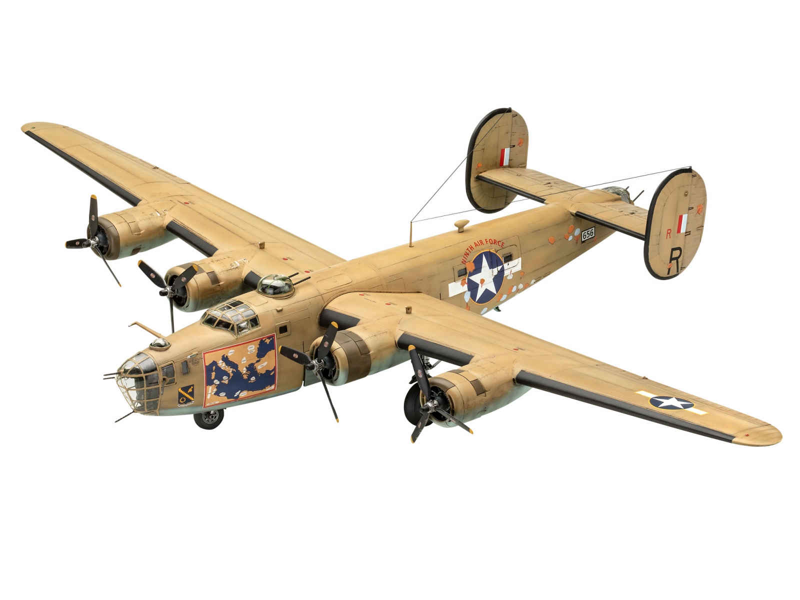 Сглобяем модел B-24D Liberator, 197 части