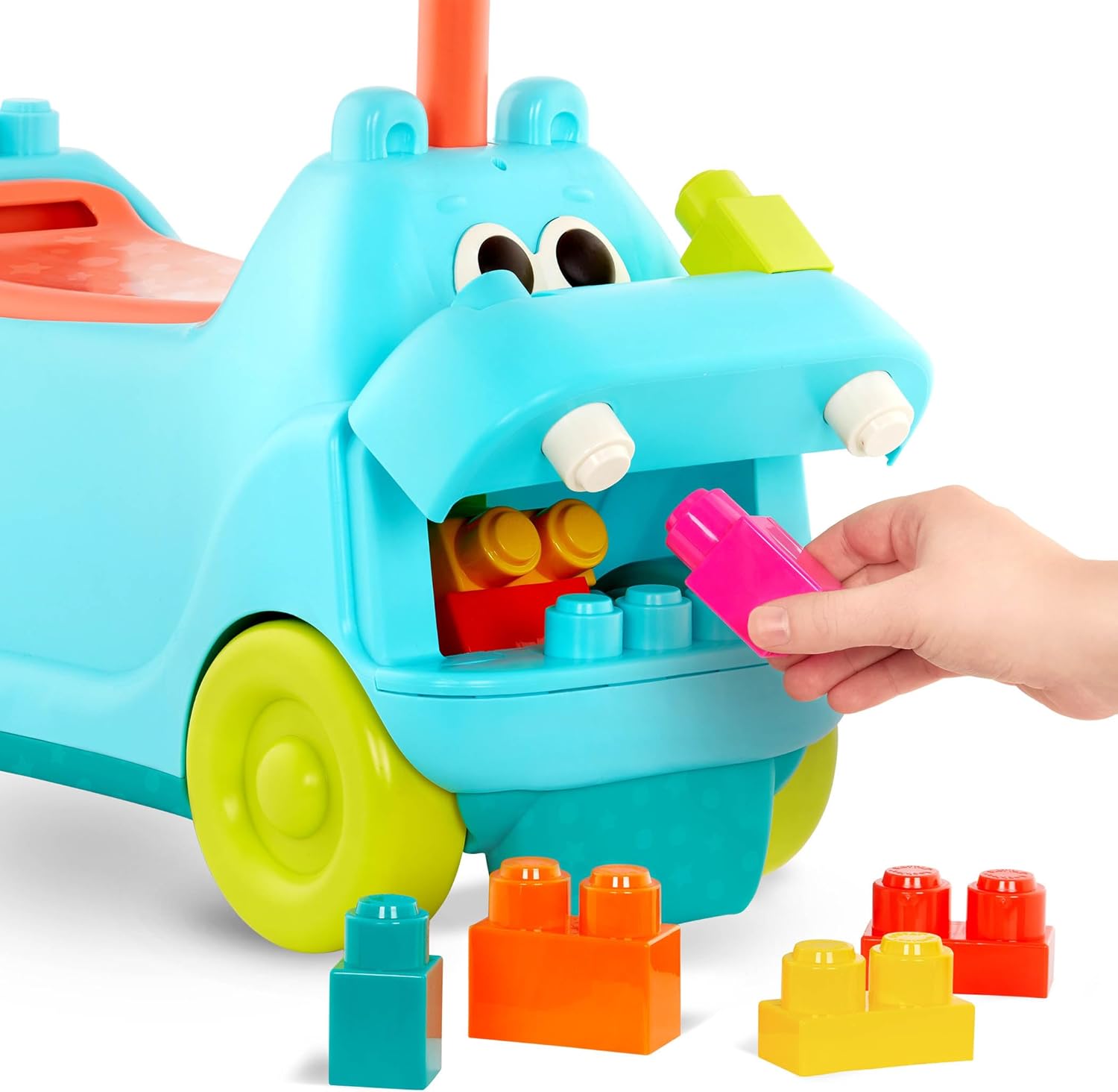 Push car with sound, light and constructor, Battat, Hippo