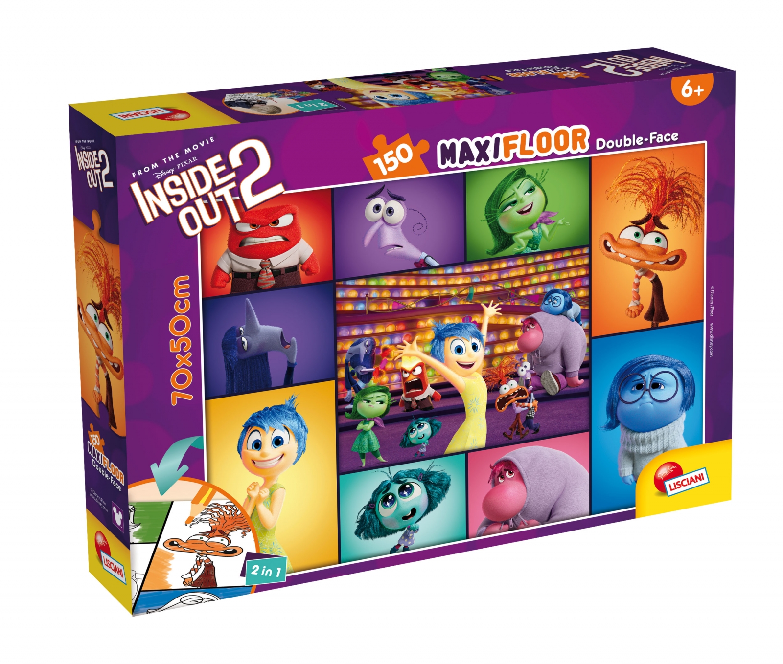 Пъзел, Lisciani, Отвътре навън 2, Двулицев пъзел 150 части