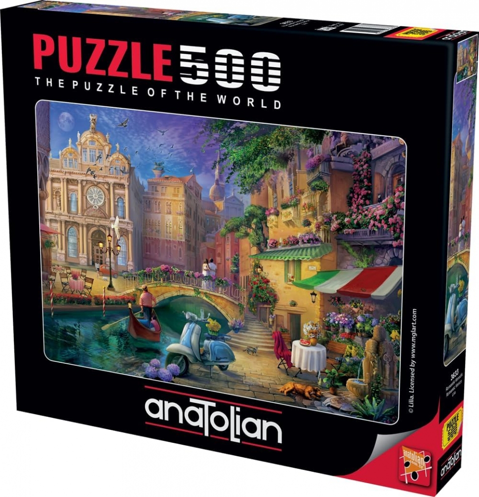 Puzzle, Anatolian, Romantic Venice, 500 pieces