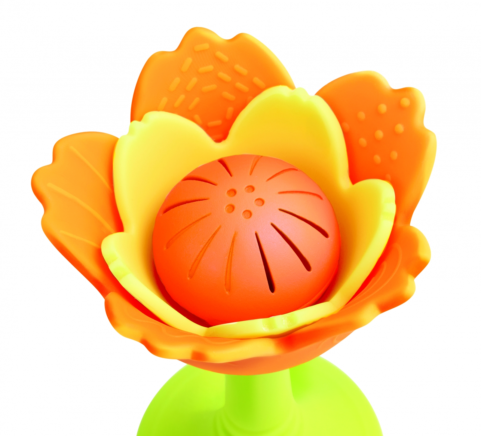 Rattle and teether, Hape, Orange flower