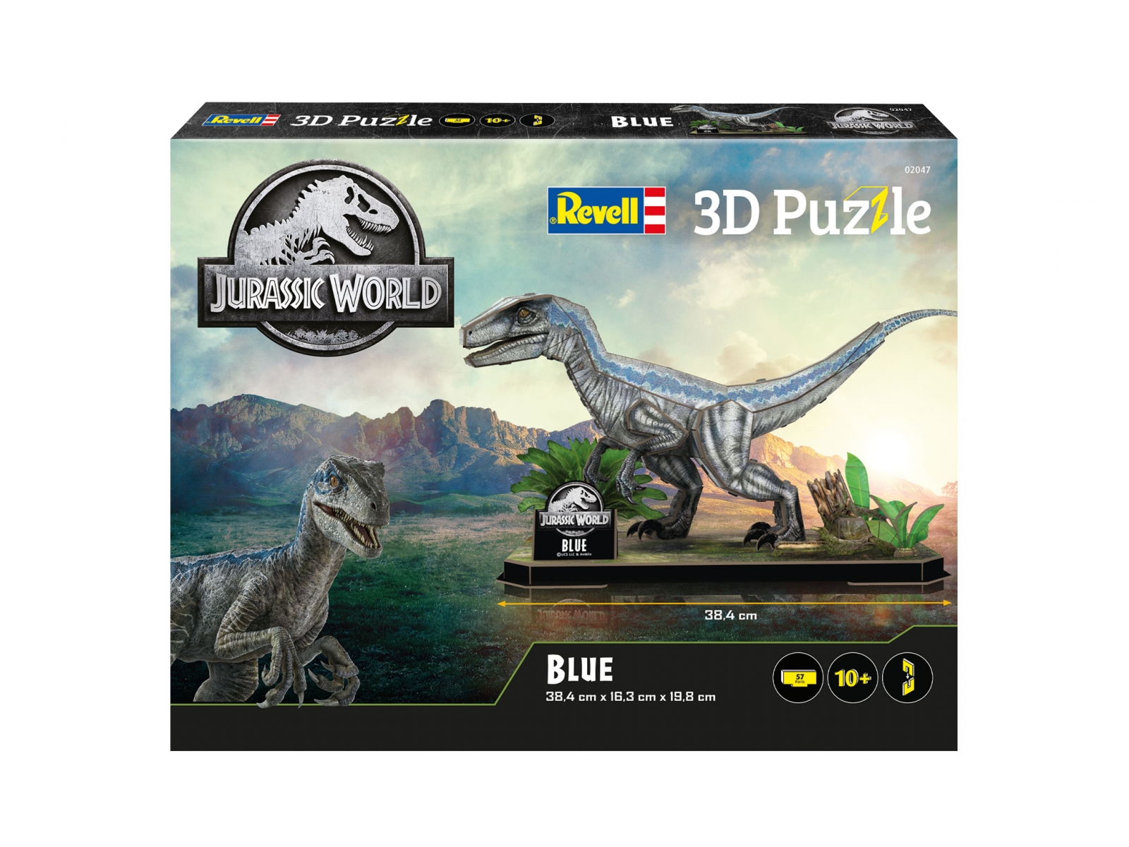 Puzzle, Revell, Jurassic World Blue 3D, 57 pieces