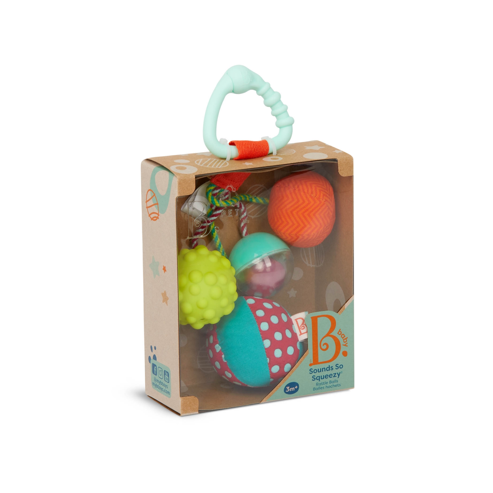 Baby rattle, Battat, Multicolored balls