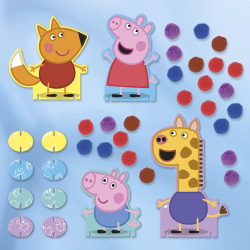 Creative set, Totum, Peppa Pig, Decorate with pompoms