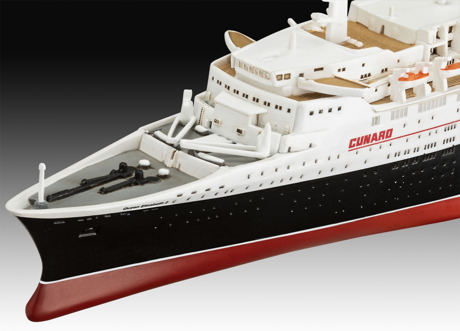 Assembly model, Revell, Cruise ship Queen Elizabeth II, 36 parts