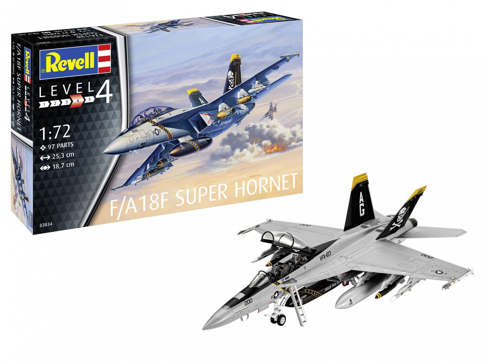 Сглобяем модел Самолет F/A 18F Super Hornet, 97 части
