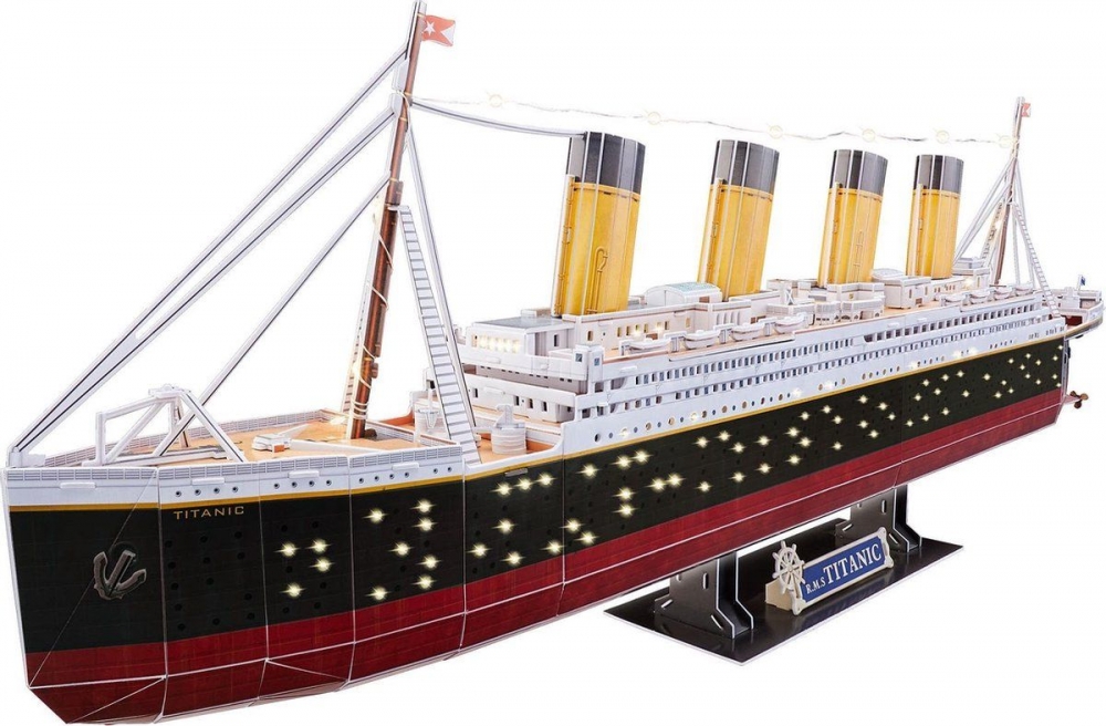 Пъзел 3D RMS Титаник с лед светлини, 266 части