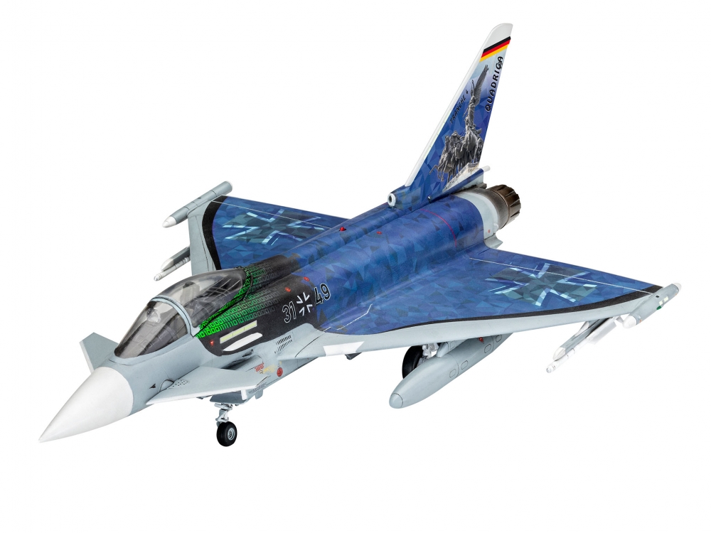 Сглобяем модел Германски изтребител Eurofighter, Luftwaffe 2020 Quadriga, 85 части