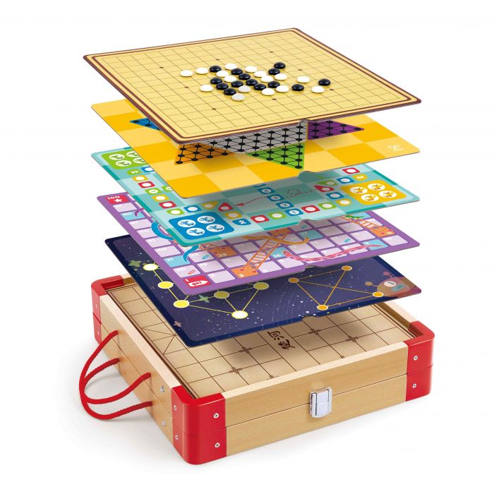 Дървена колекция от 22 Класически настолни игри, Hape, 251 части