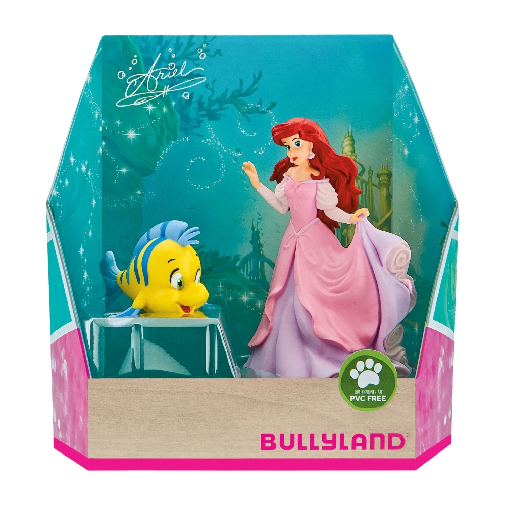 Collectible figure set, Walt Disney, Bullyland, Ariel and Flounder