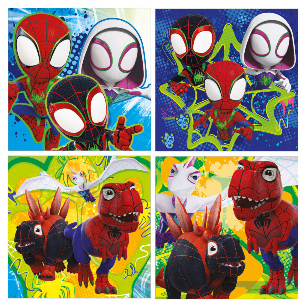 Progressive puzzle, Educa, Dino Spidey, 12-16-20-25
