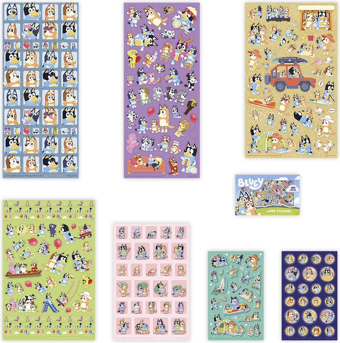 Комплект супер стикери Bluey, 10 части