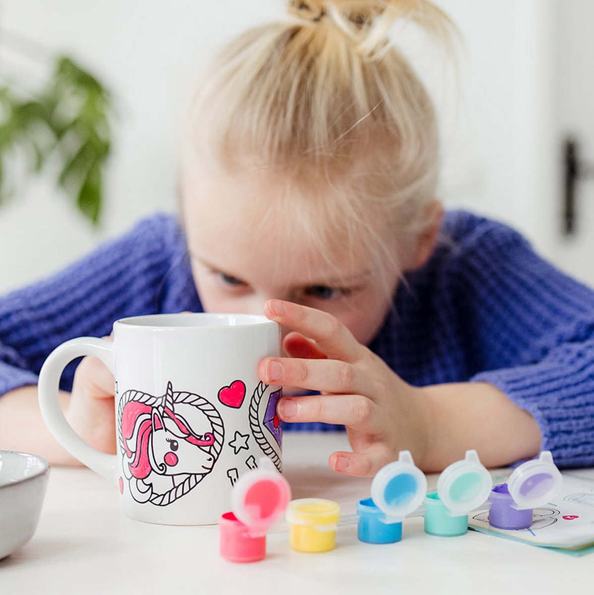 Creative kit Color your own mug, Unicorn