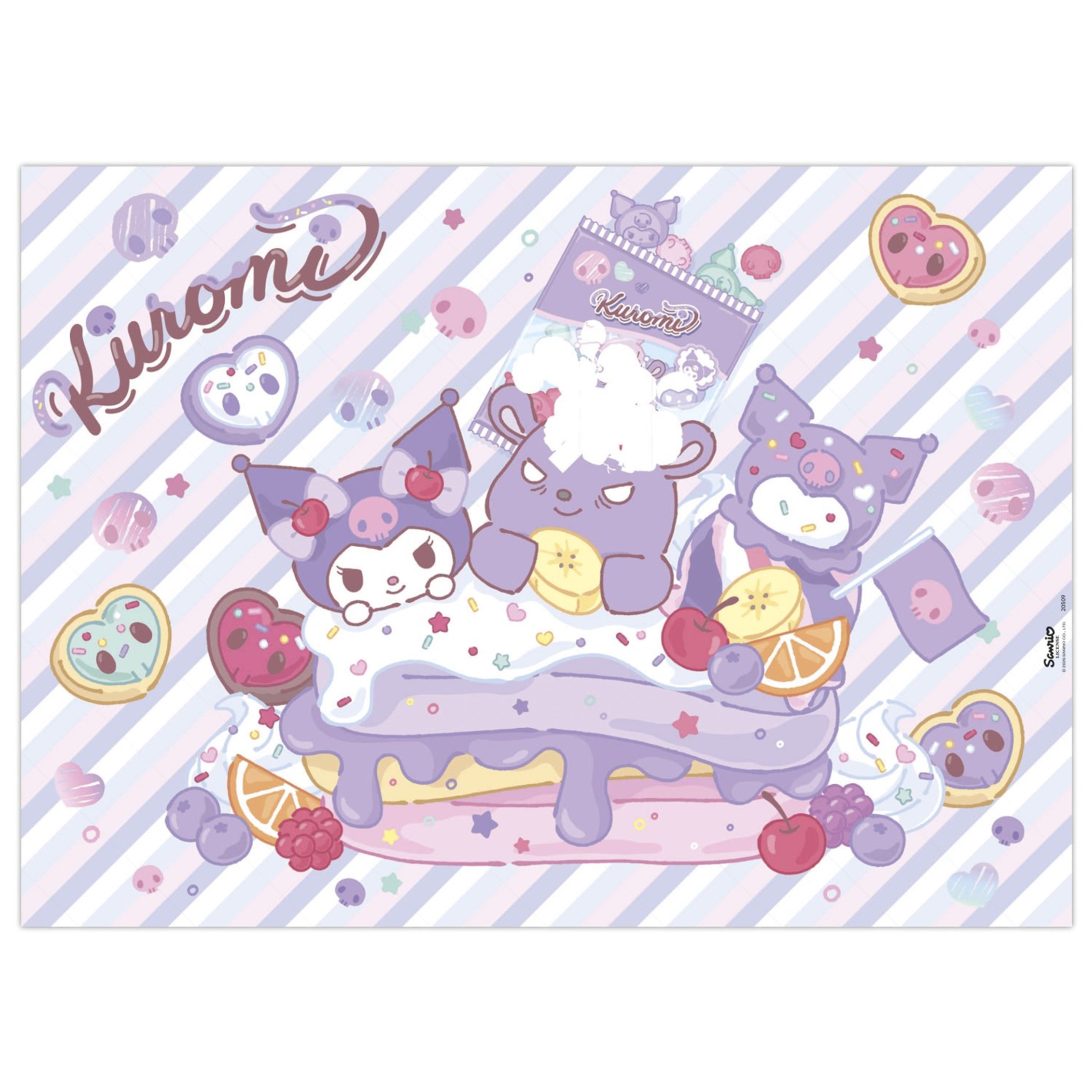 Wooden puzzle, Educa, Kuromi, 100 pieces
