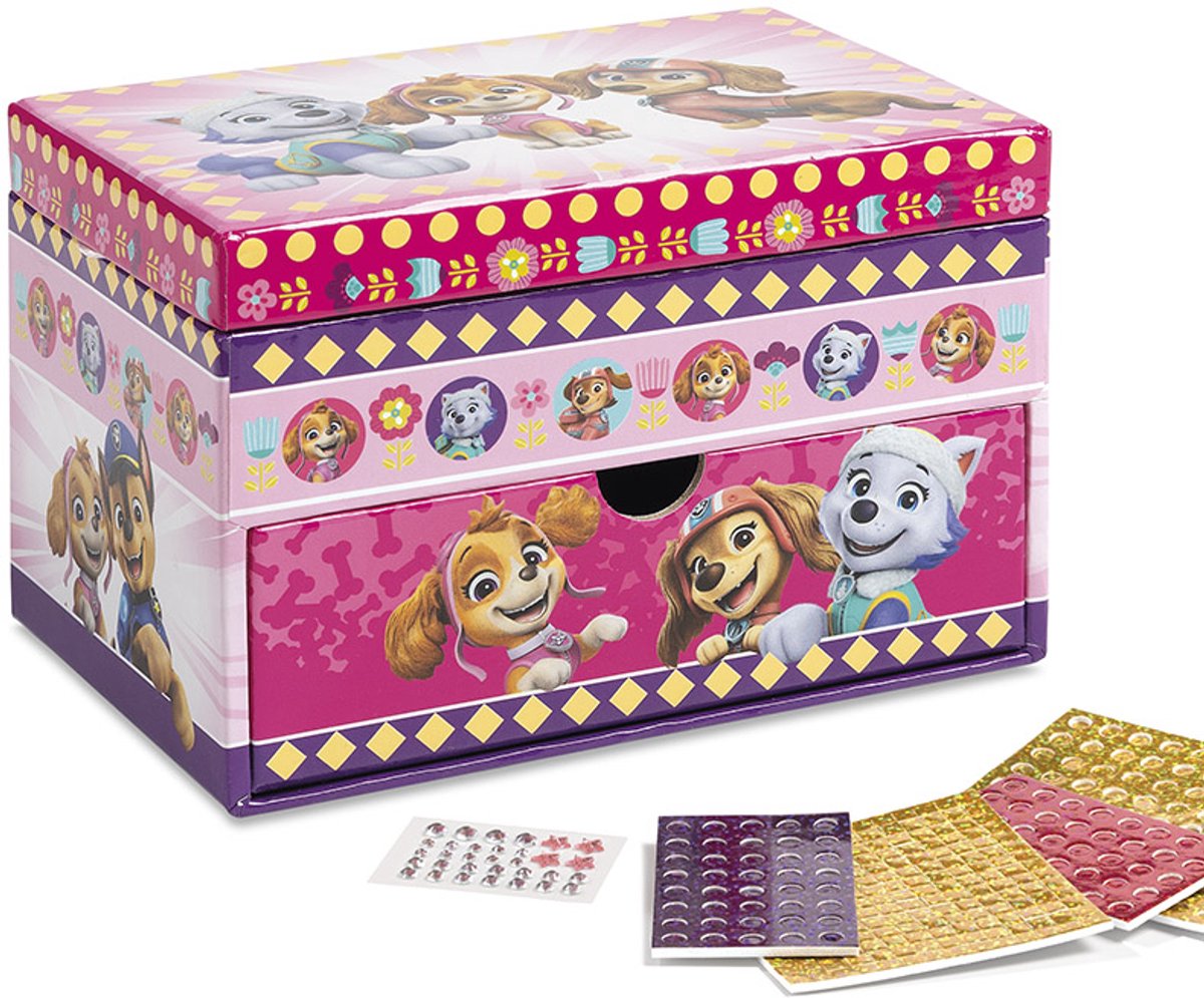 Creative kit, Totum, Paw Patrol, Decorate your own jewelry box