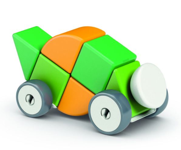 Магнитен конструктор, Geomag, Magicube, 4 форми и колела, 13 части