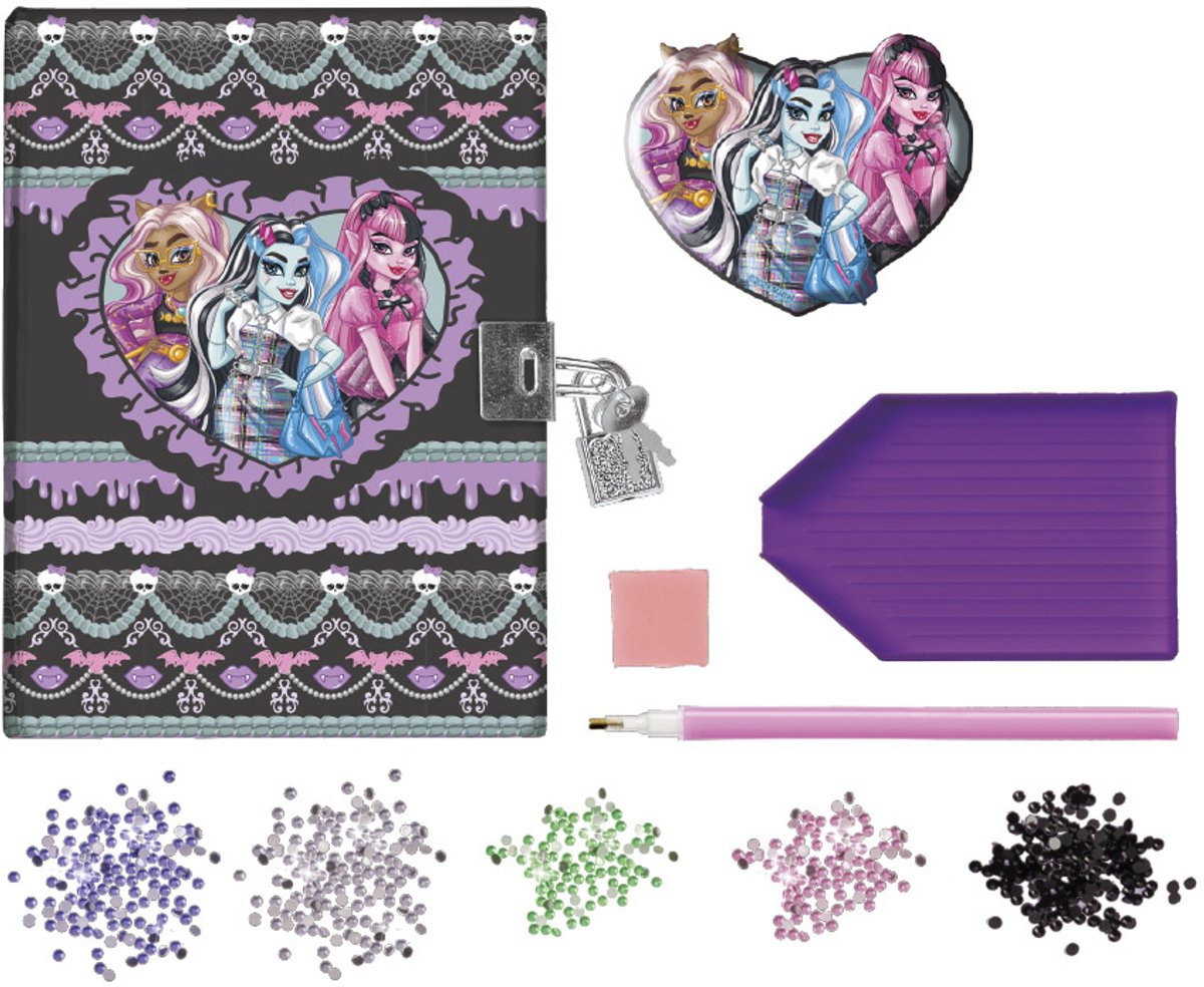 Творчески комплект, Totum, Monster High, Декорирай сам таен дневник с диаманти