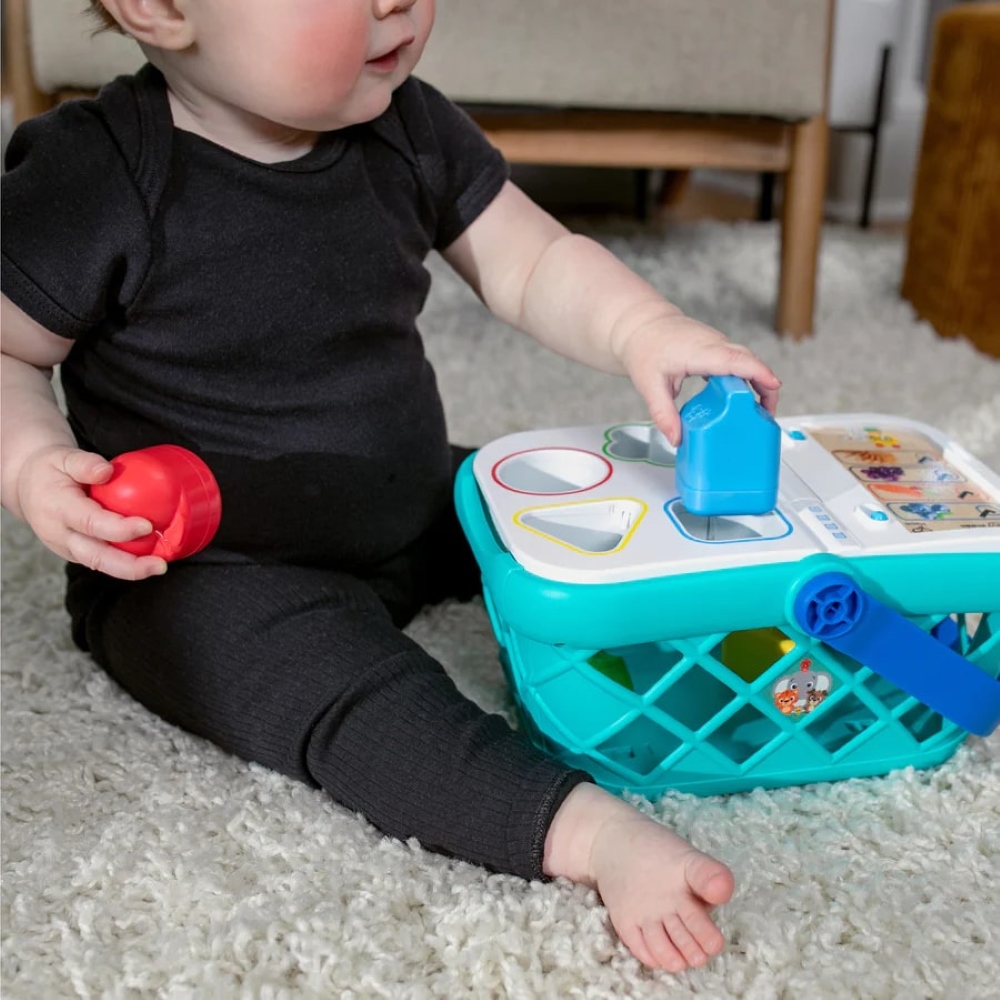 Интерактивна играчка, Baby Einstein, Magic touch, Пазарска кошница за сортиране, 14.3 x 26.6 x 20.2 см