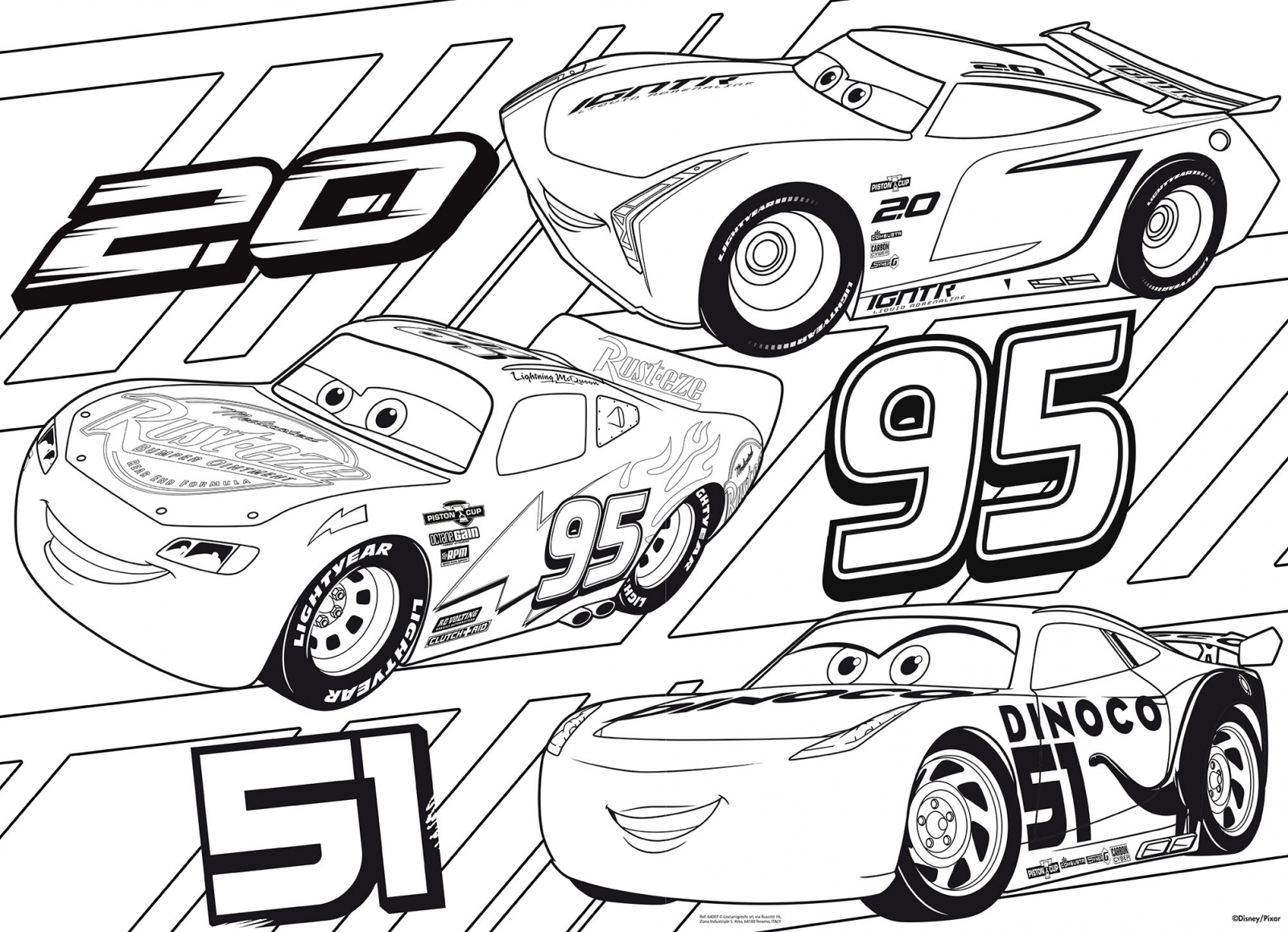 Puzzle, Lisciani, Cars 3, Challenge, Double-sided puzzle 60 pieces
