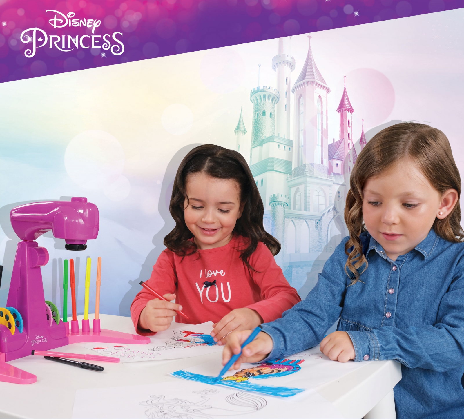 Creative set, Lisciani, Drawing projector, Princesses