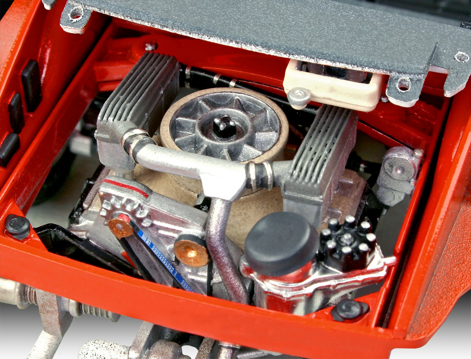 Комплект сглобяем модел Porsche 911, Jägermeister Motor Sport 50th Anniversary, 104 части