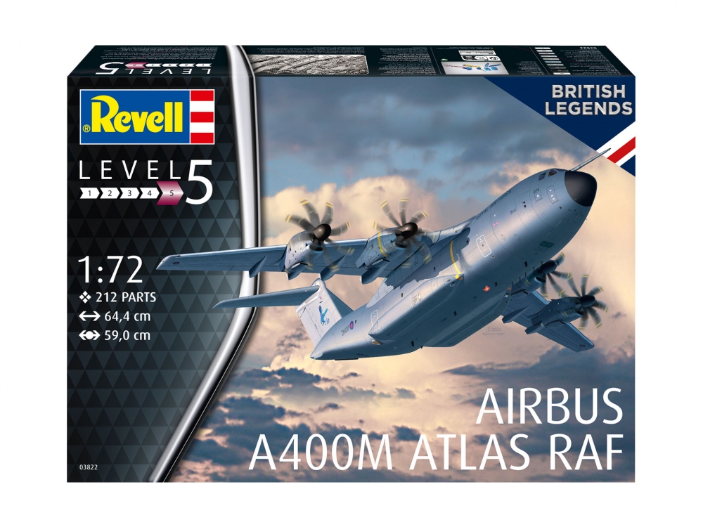 Сглобяем модел Британски легенди, Airbus A400M Atlas RAF, 212 части