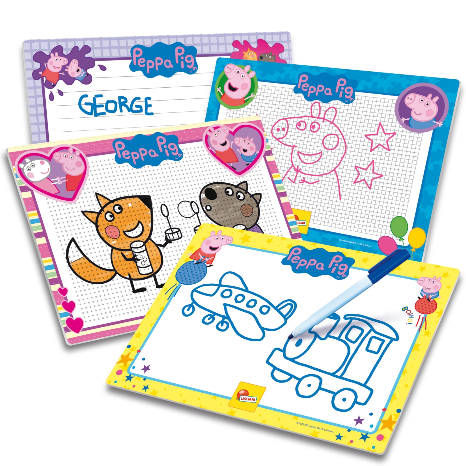 Creative set, Lisciani, Peppa Pig, Drawing school