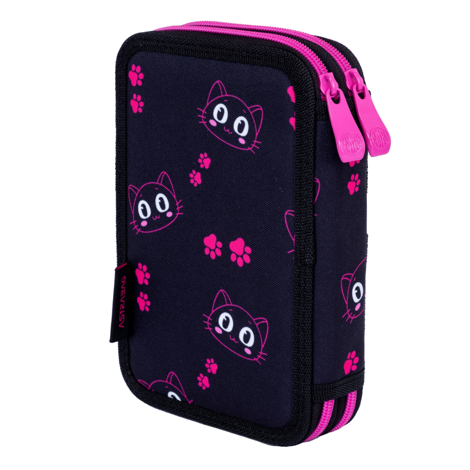 Двоен несесер без аксесоари ASTRABAG Котешки очи , AC2, 20,5 х 13 х 4,5 см