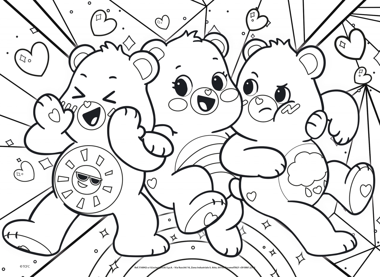 Puzzle, Lisciani, Care Bears, Double-sided puzzle, 4X48 pieces