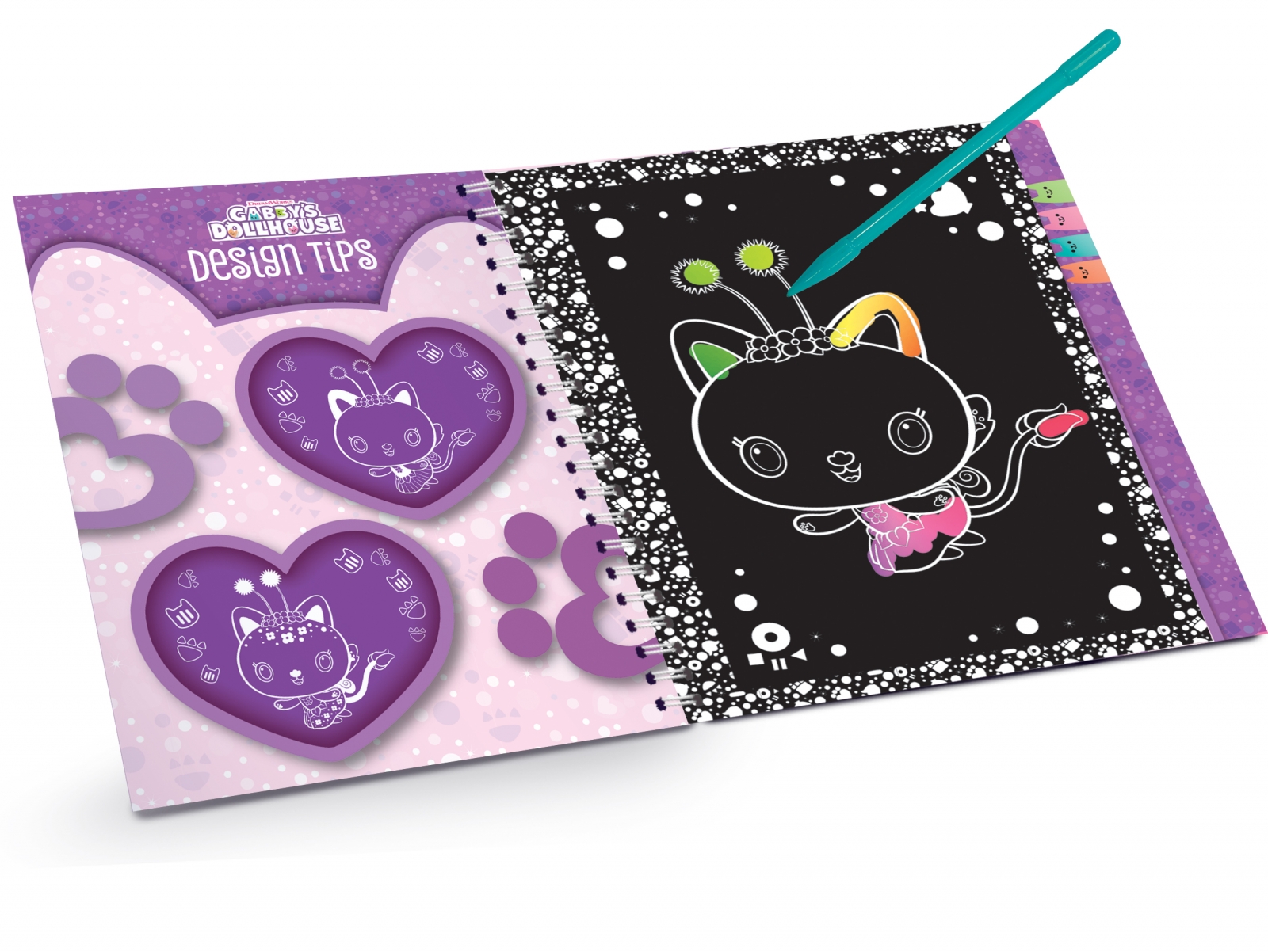 Творчески комплект, Lisciani, Gabby′s Dollhouse, Scratch Reveal, Скречбук Pawtastic