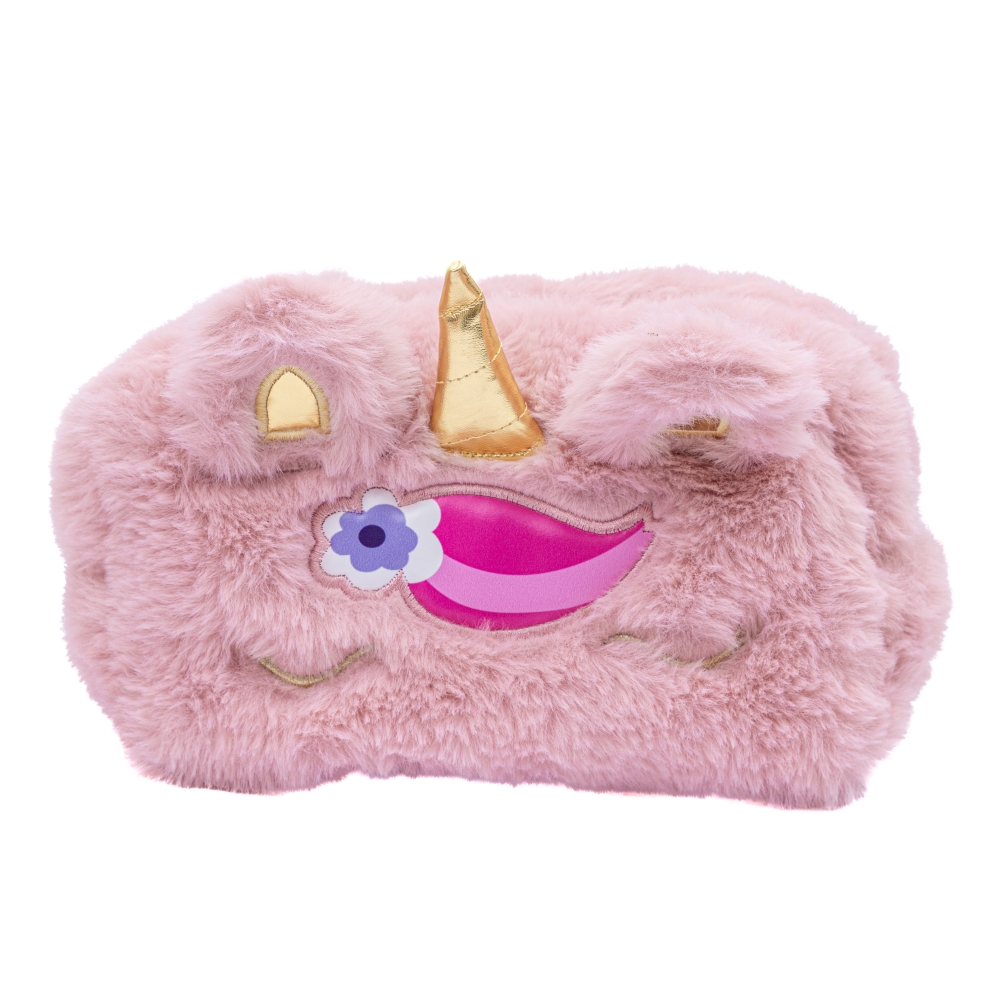 Несесер без аксесоари ASTRABAG Пухкав еднорог, 19 × 9 × 8 см