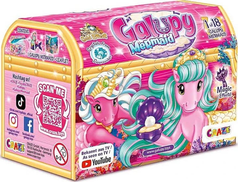 Кутия с фигура изненада Galupy Русалка