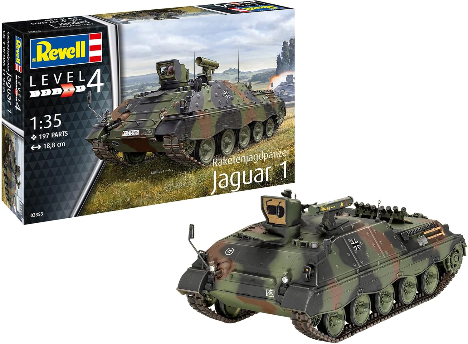 Building model, Revell, Missile destroyer Jaguar 1