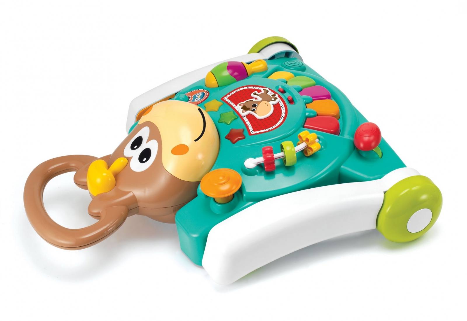 Интерактивна играчка, Infantino, B Kids, 3 в 1 Проходилка и маса конче, Синя