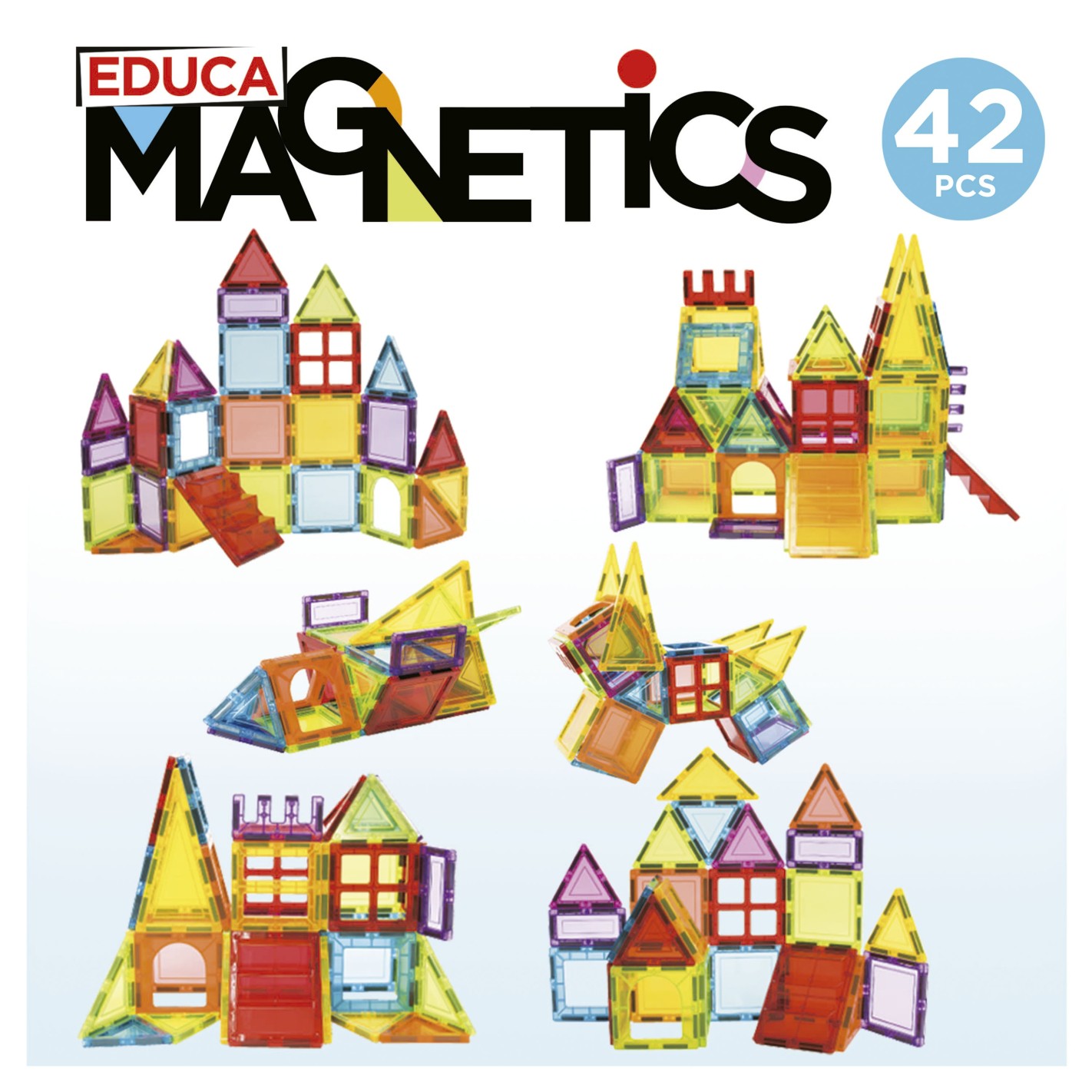 Magnetic constructor, Educa, 42 pieces