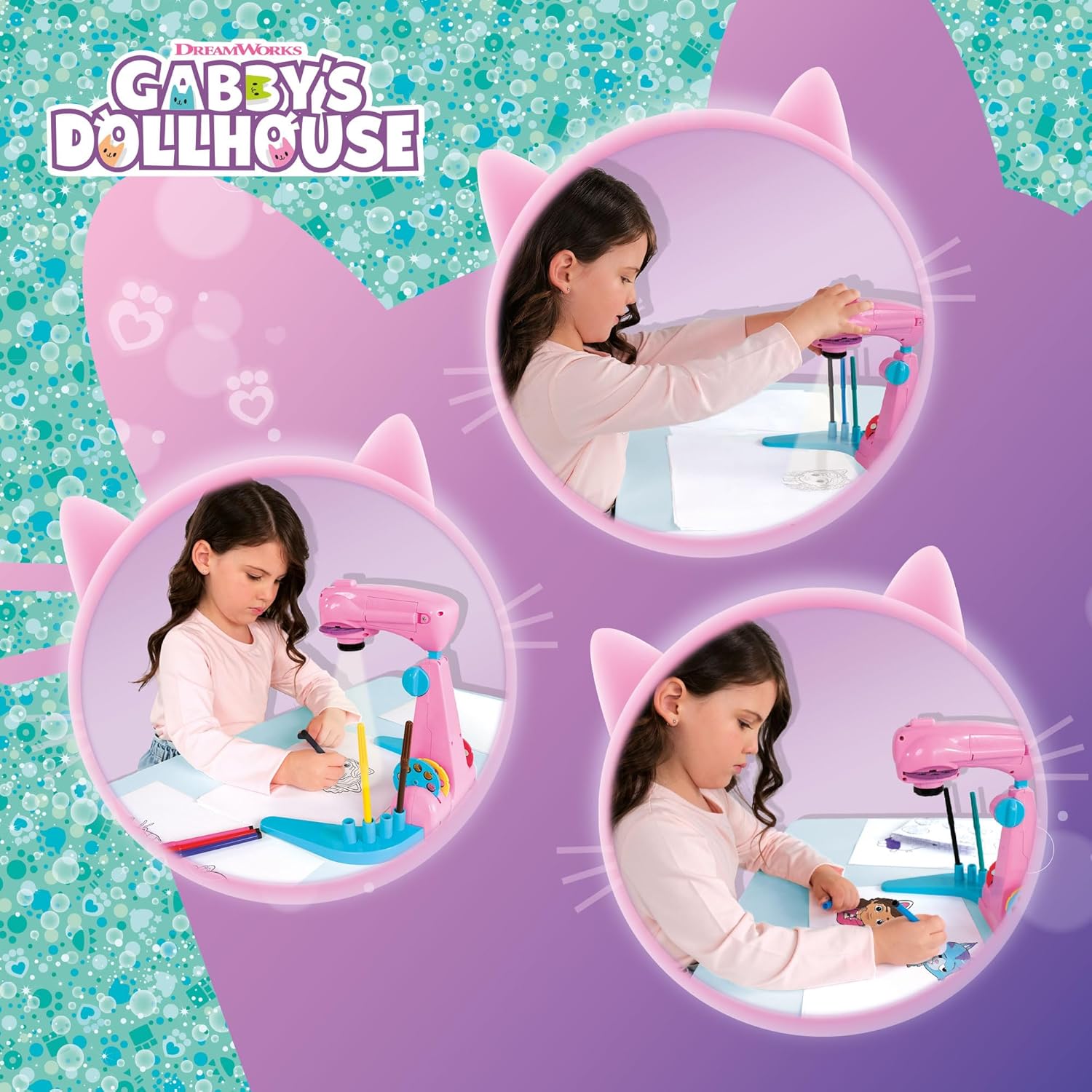 Creative set, Lisciani, Gabby′s Dollhouse, Drawing projector