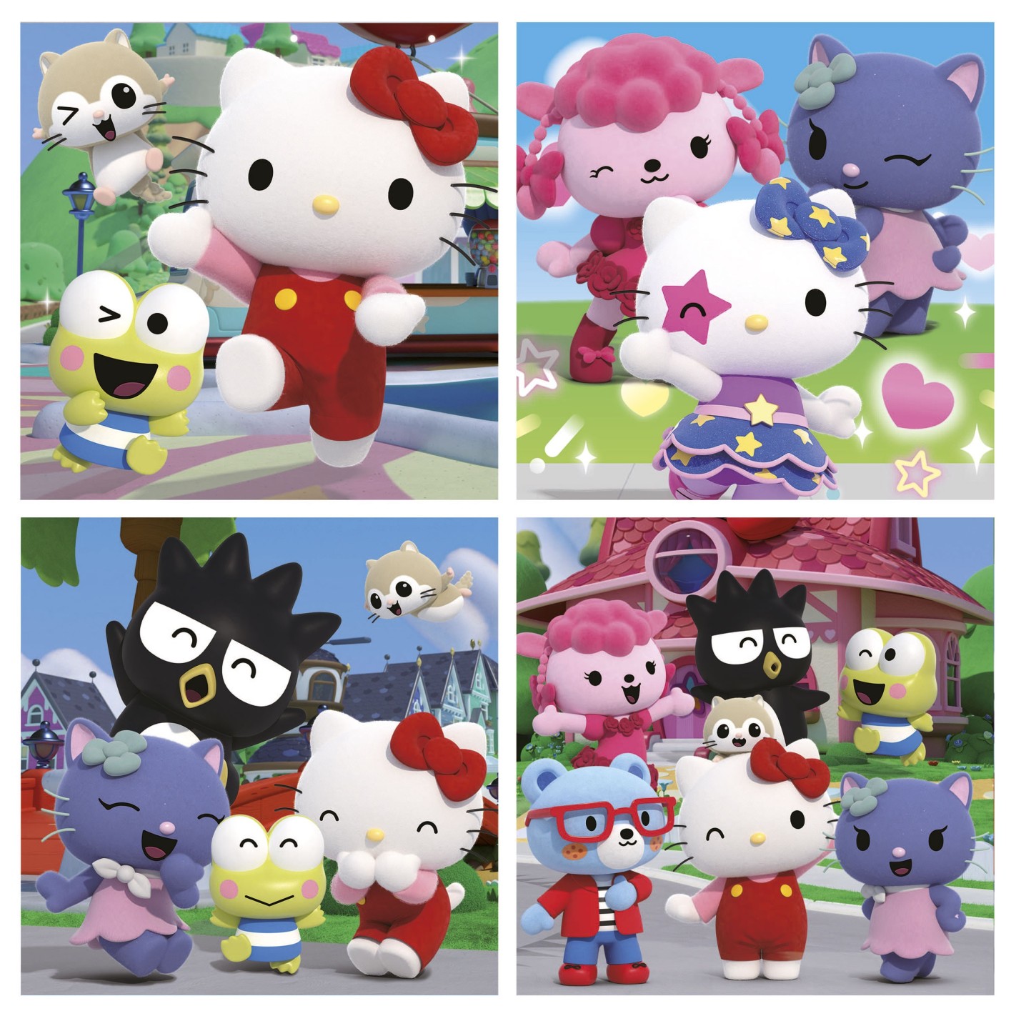 Puzzle in a suitcase, Hello Kitty 4 in 1, 12-16-20-25 pieces