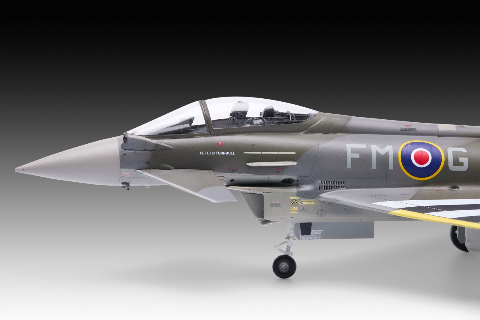 Assembly model, Revell, Airplane, Eurofighter Typhoon FGR.4, 228 parts