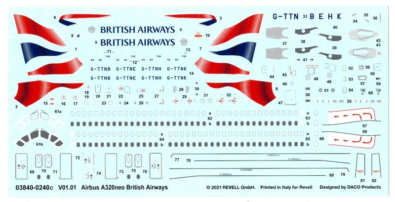 Пътнически самолет Airbus A320neo - сглобяем модел