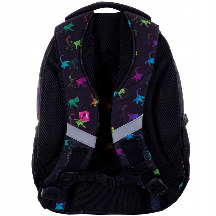 School backpack, Head, Rainbow Kitty, 39x28x15cm