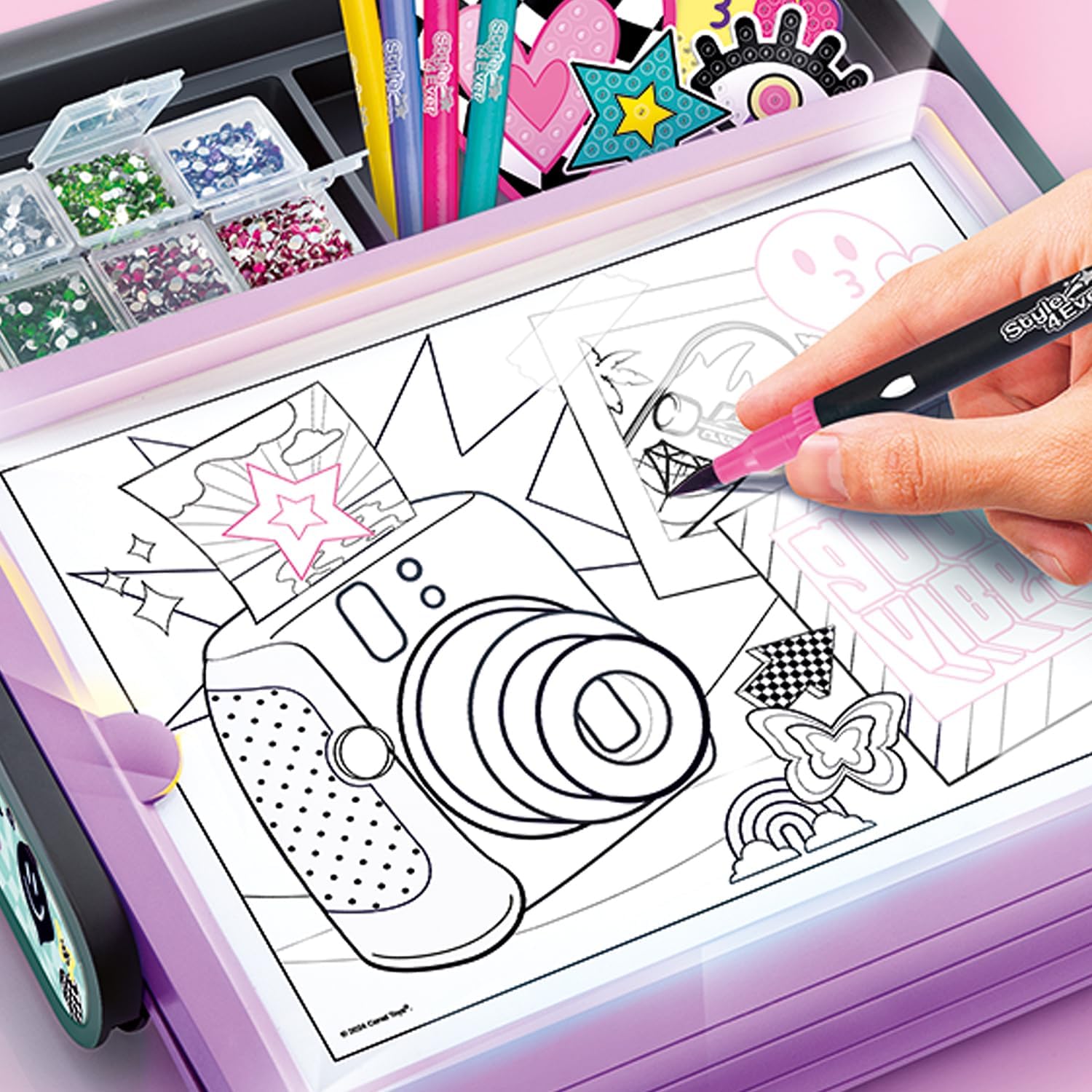 Creative set, Canal Toys, 3 in 1 Diamond Art Studio