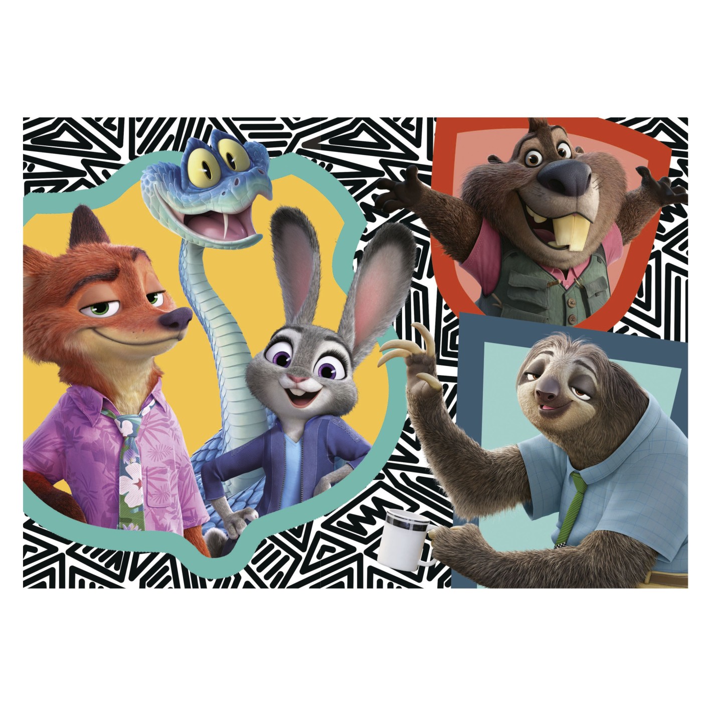 Прогресивен пъзел, Educa, Zootopia 4 в 1, 50/80/100/150 части