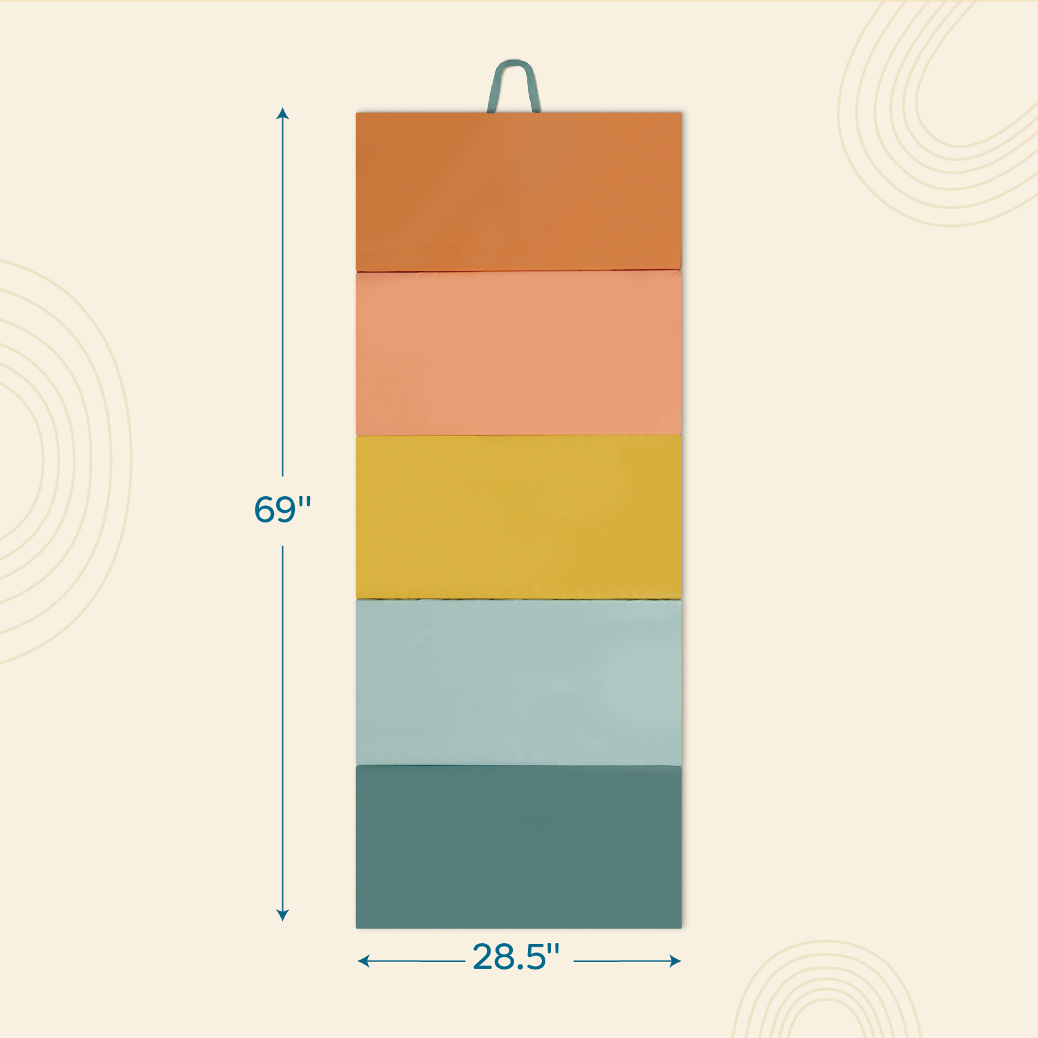 Folding foam mat, Battat, 72.5 x 175 cm