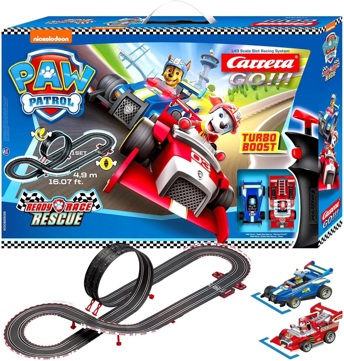 Racetrack, Carrera, Paw Patrow, 4.9m