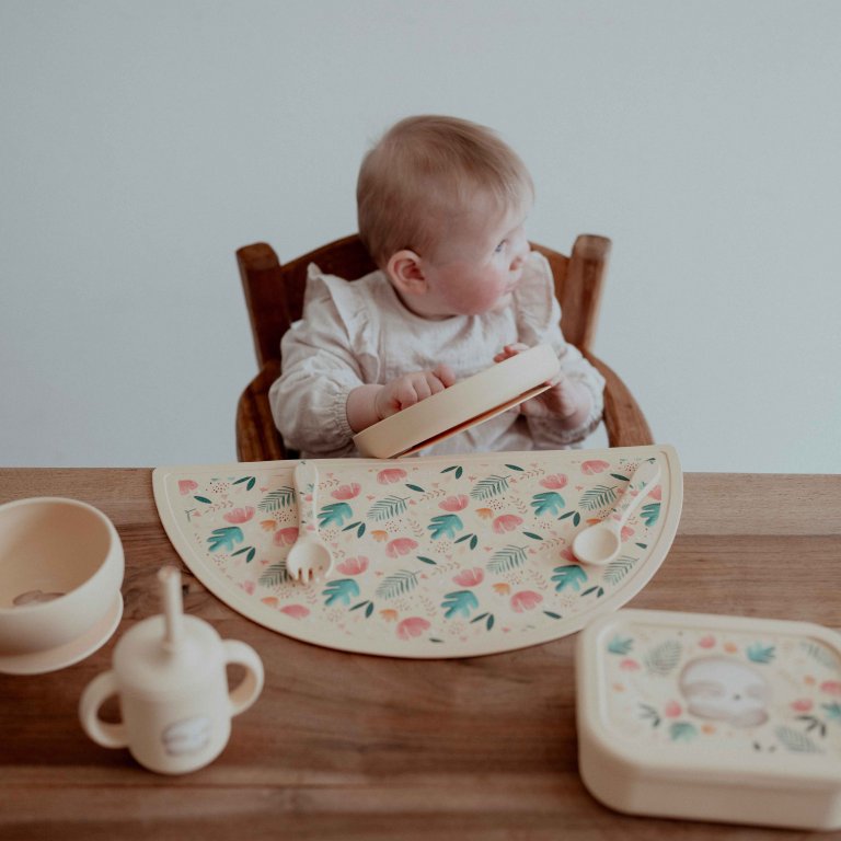 Silicone vacuum feeding bowl, Sassi, Sloth