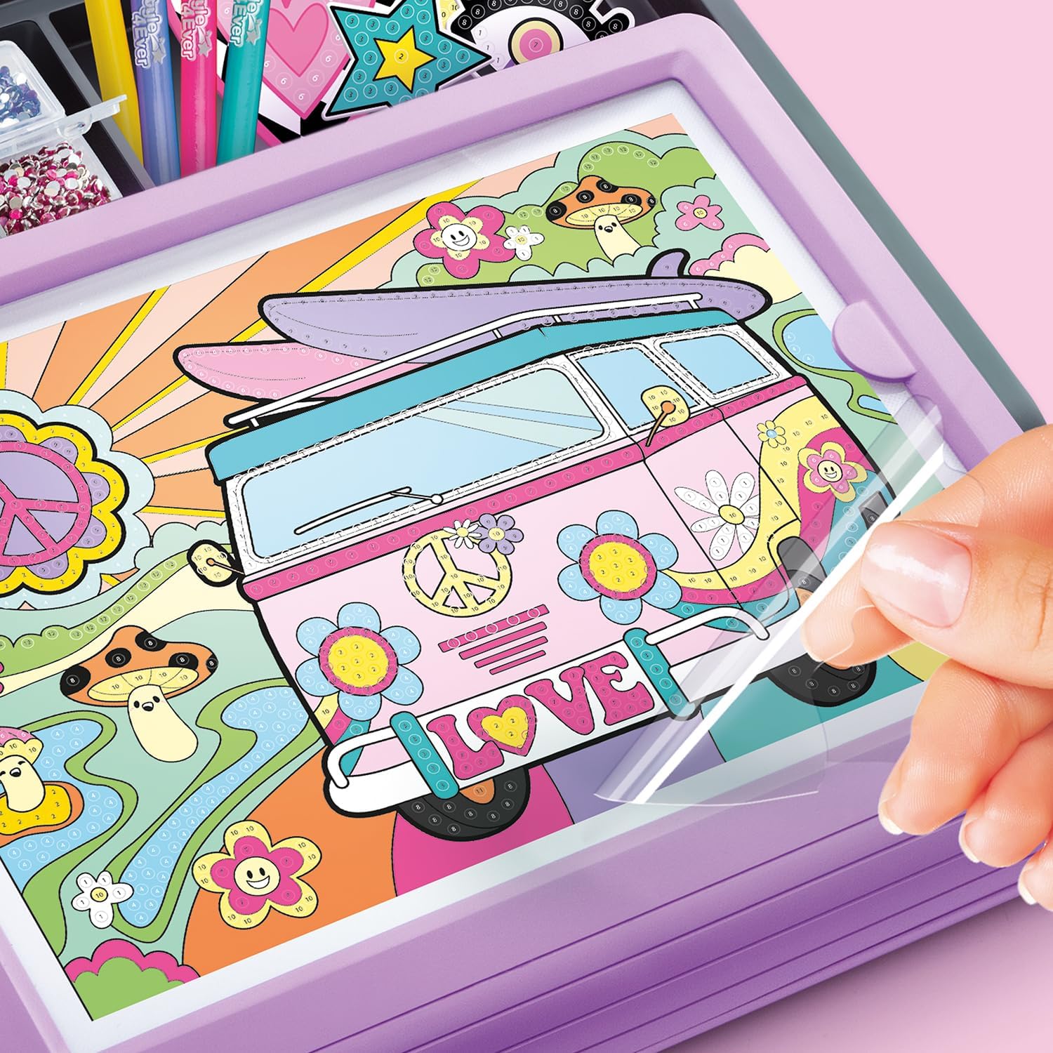 Creative set, Canal Toys, 3 in 1 Diamond Art Studio