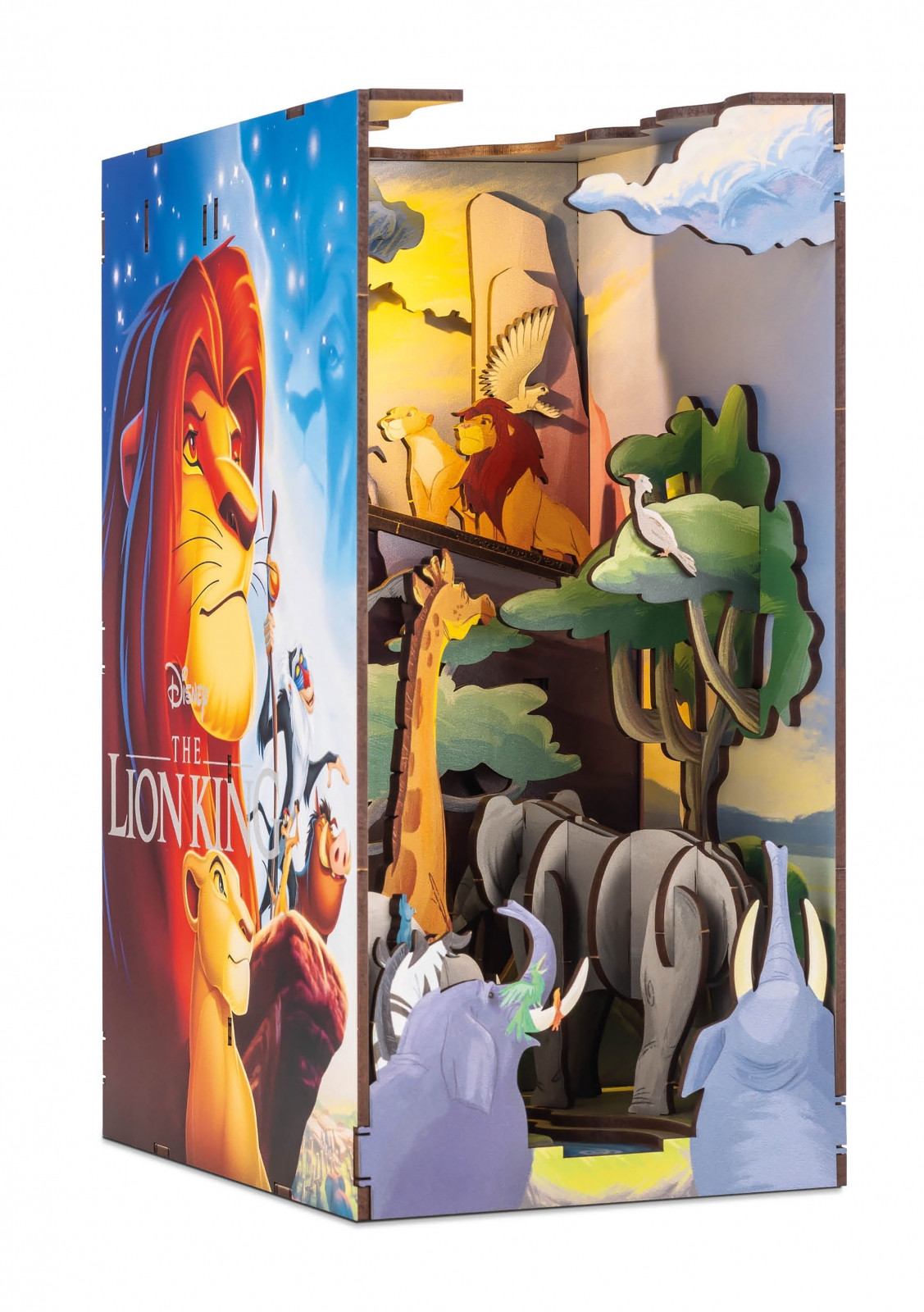 Assembly model with LED light, Revell, The Lion King, Small Worlds for assembly, 82 parts