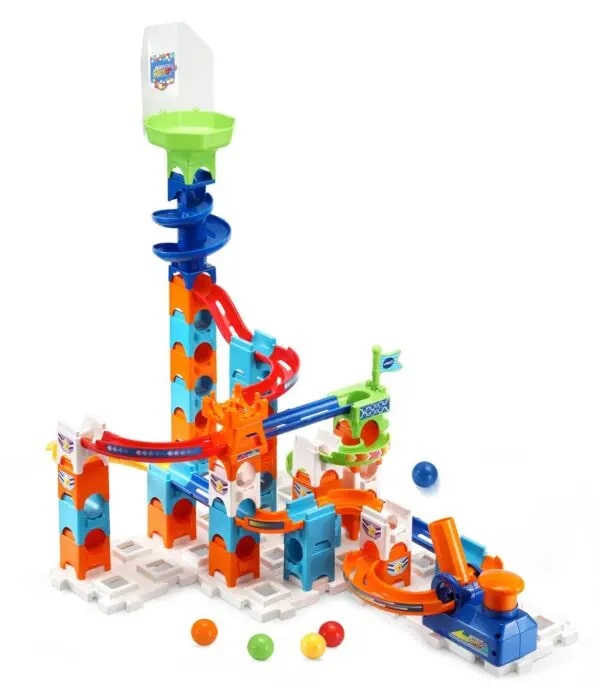 Color Track with Marble Balls, Spiral City, 62 Piece Play Set